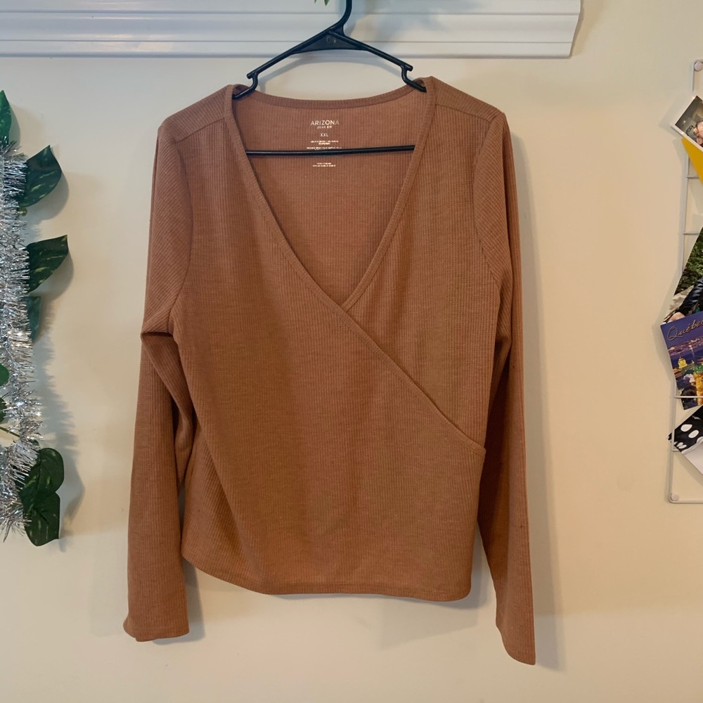 faux wrap top